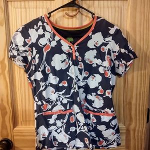 Healing hands scrub top